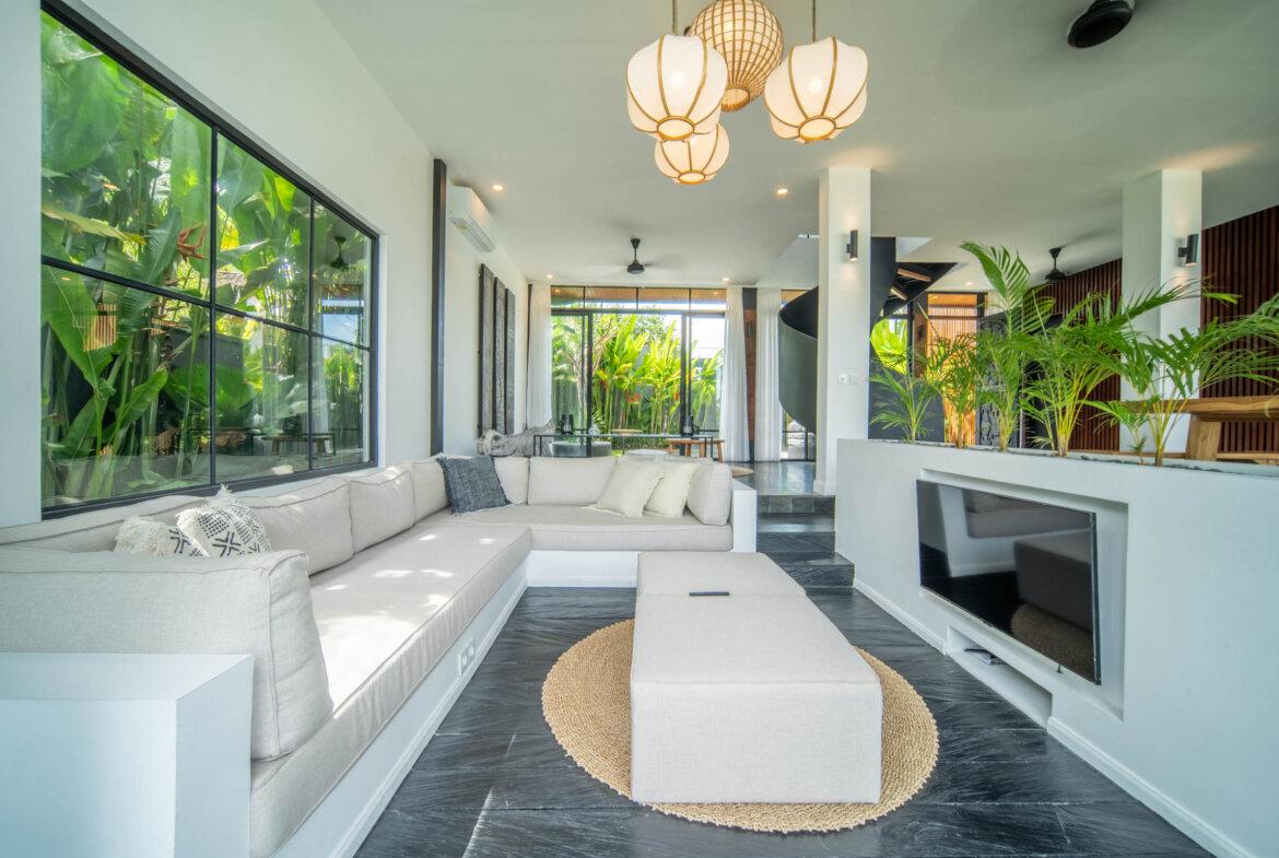 Tropicko-japonská 3-spálňová vila v Tumbak Bayuh