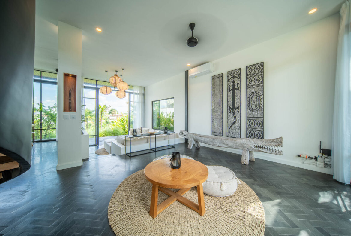 Tropicko-japonská 3-spálňová vila v Tumbak Bayuh