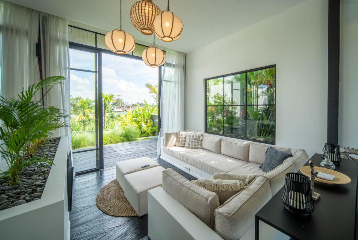 Tropicko-japonská 3-spálňová vila v Tumbak Bayuh