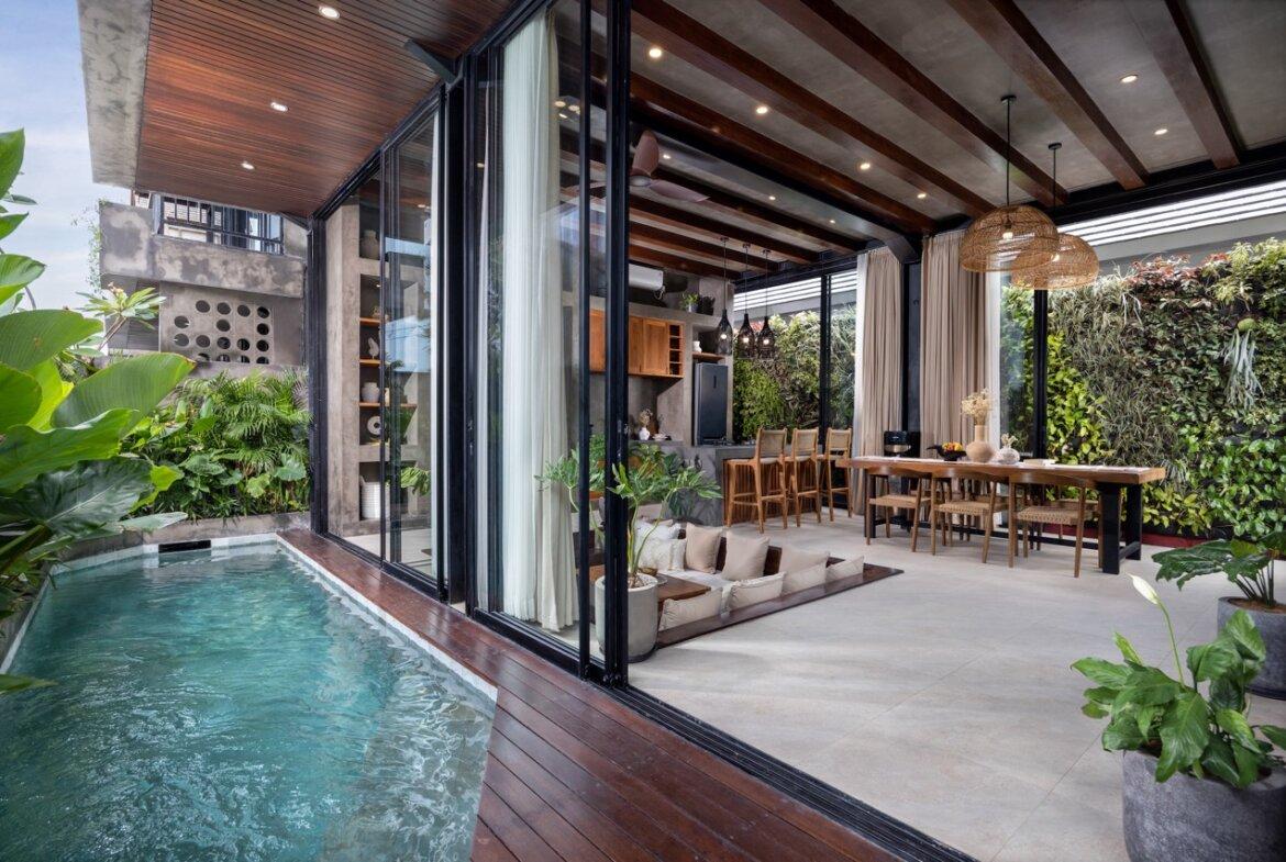 Tropický dom v srdci Padonanu, Canggu