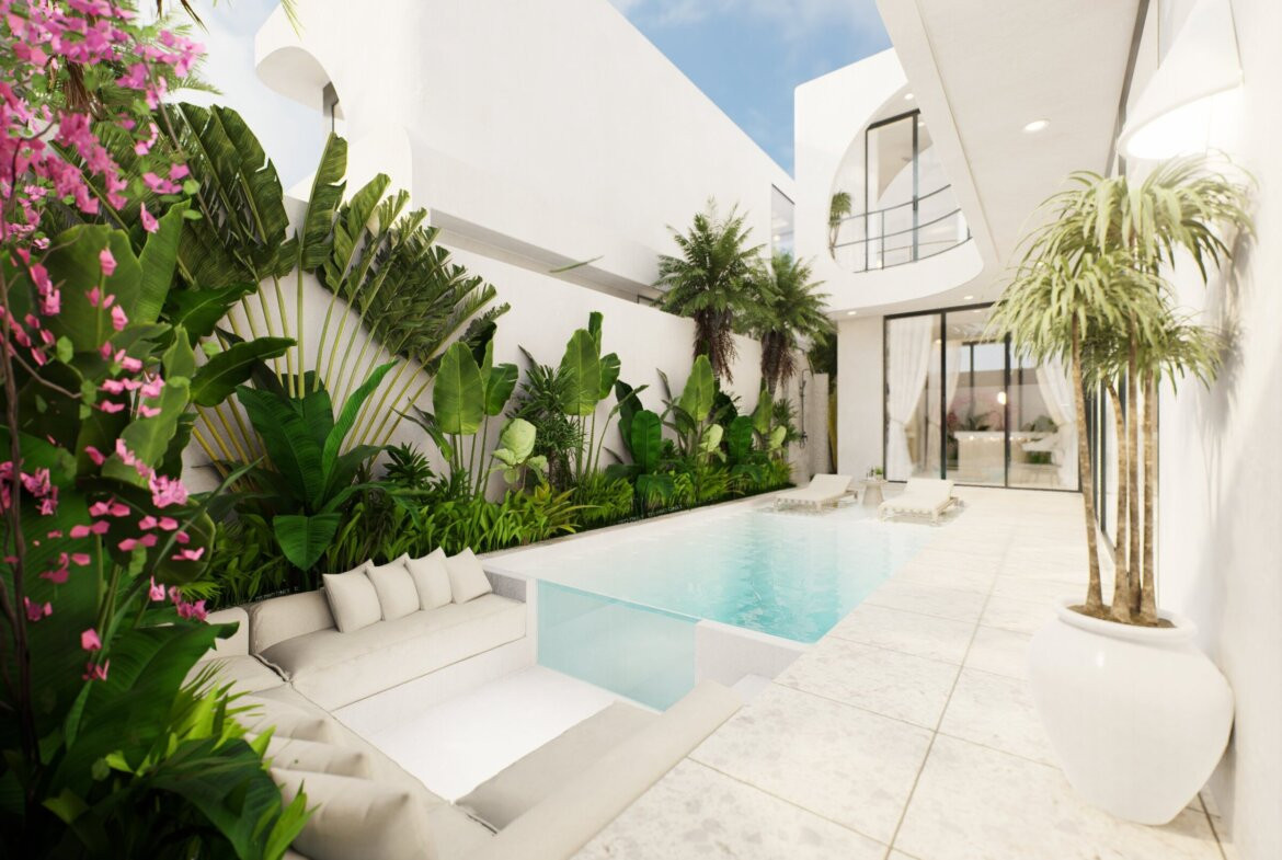 2‑spálňové vily v srdci Uluwatu