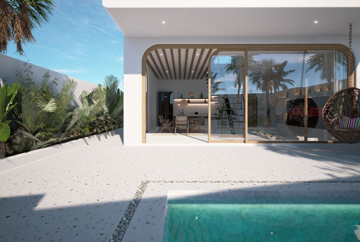 2-spálňová vila s moderným tropickým dizajnom