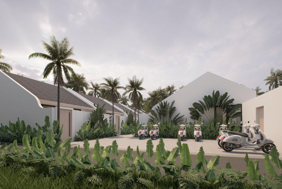 Moderná 1-izbová vila pri pláži v Canggu