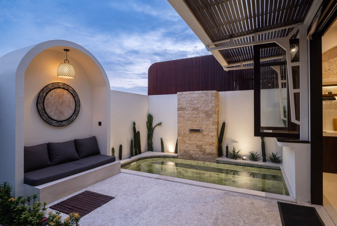 Štýlová tropická vila s 1 spálňou blízko pláže v Cemagi