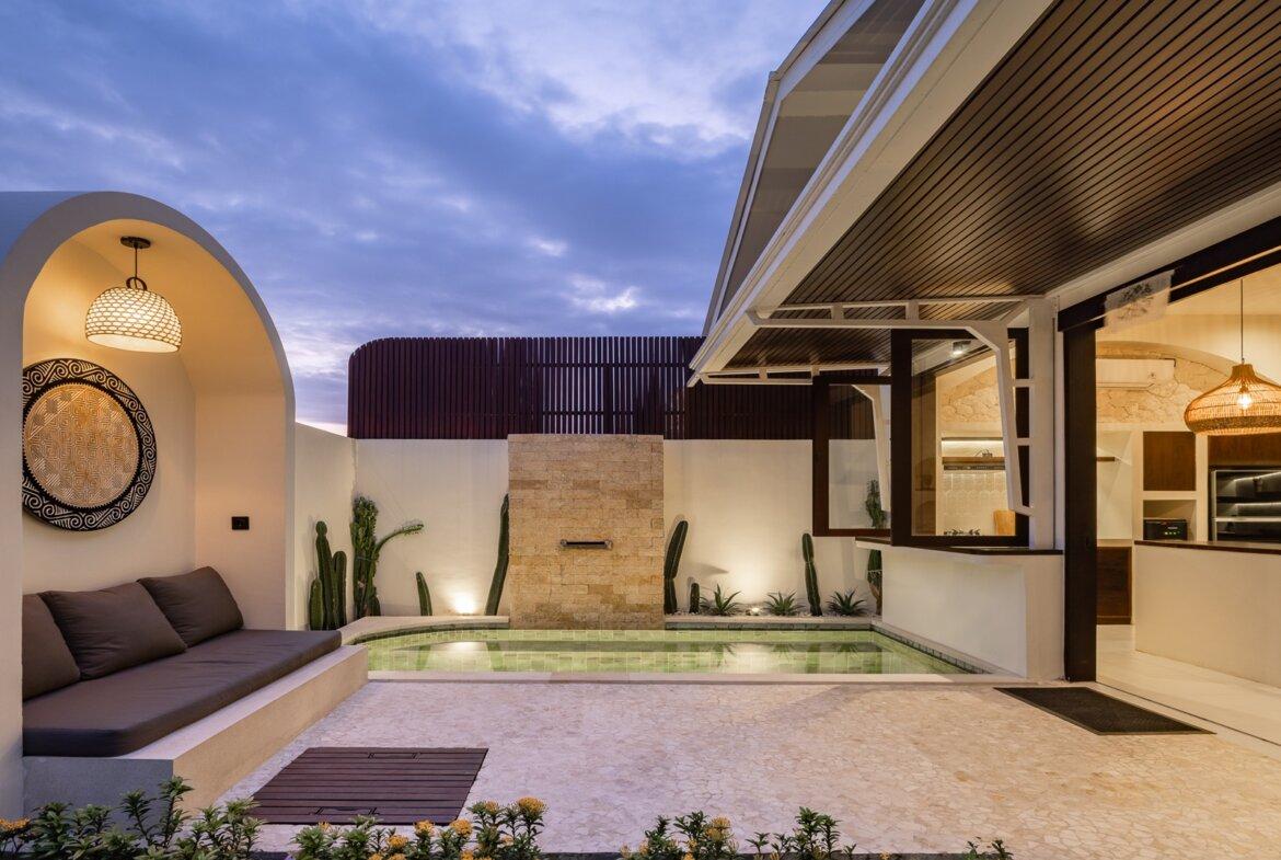 Štýlová tropická vila s 1 spálňou blízko pláže v Cemagi