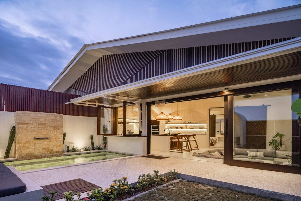 Štýlová tropická vila s 1 spálňou blízko pláže v Cemagi