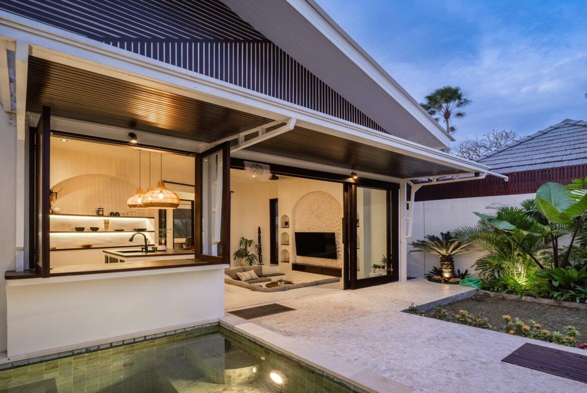 Štýlová tropická vila s 1 spálňou blízko pláže v Cemagi