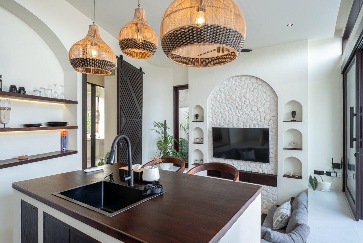 Štýlová tropická vila s 1 spálňou blízko pláže v Cemagi