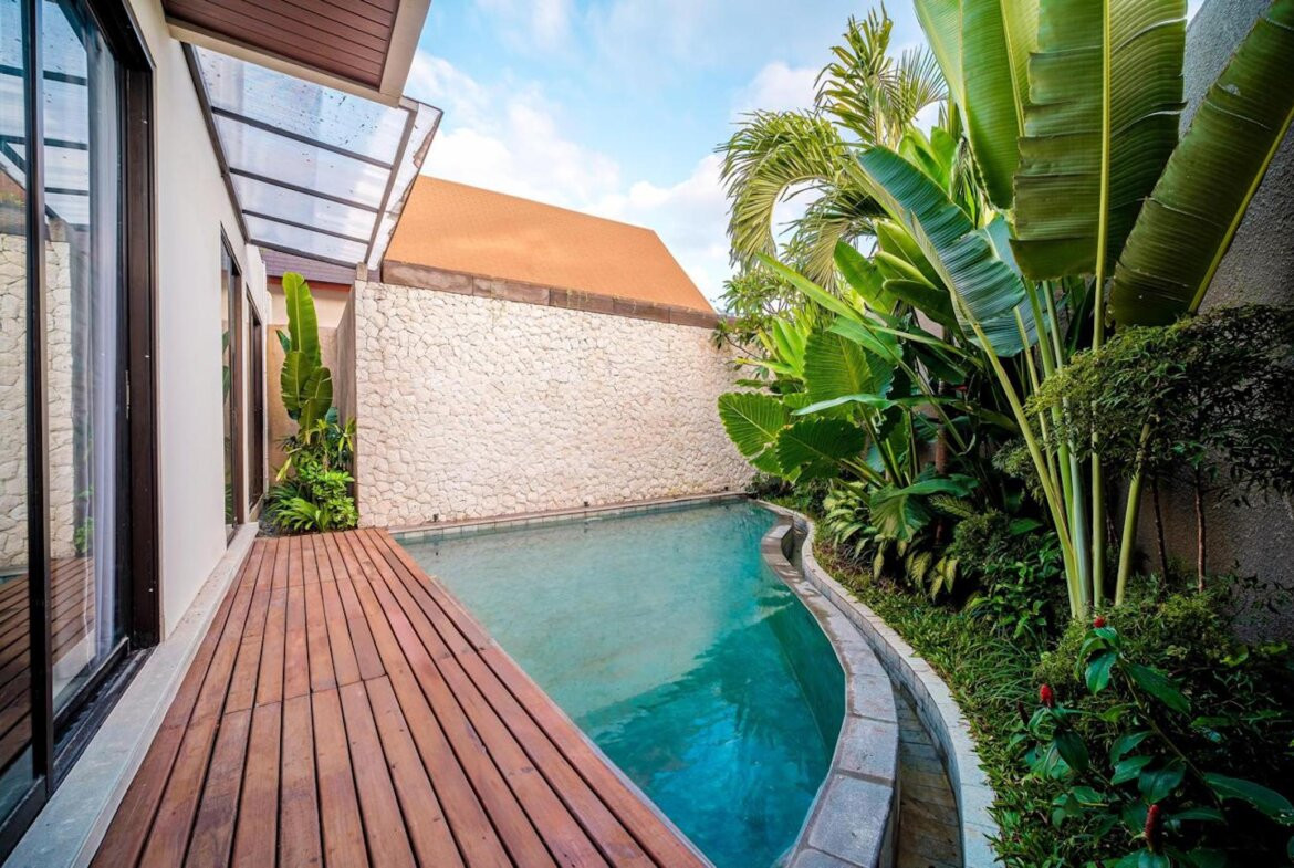 Moderná vila len pár krokov od pláže neďaleko Canggu