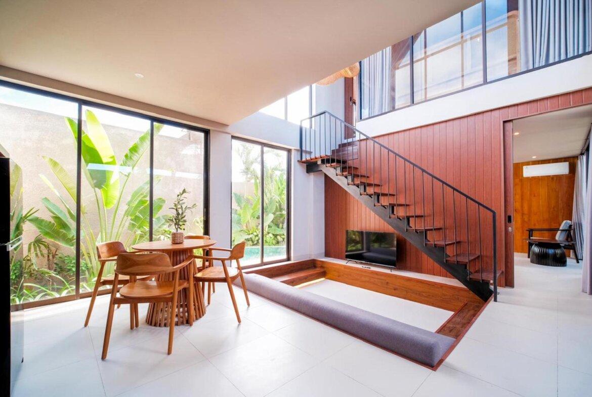 Moderná vila len pár krokov od pláže neďaleko Canggu