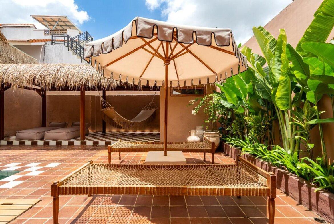 Tropická dvojspálňová vila v pešej vzdialenosti od pláže v Kedungu