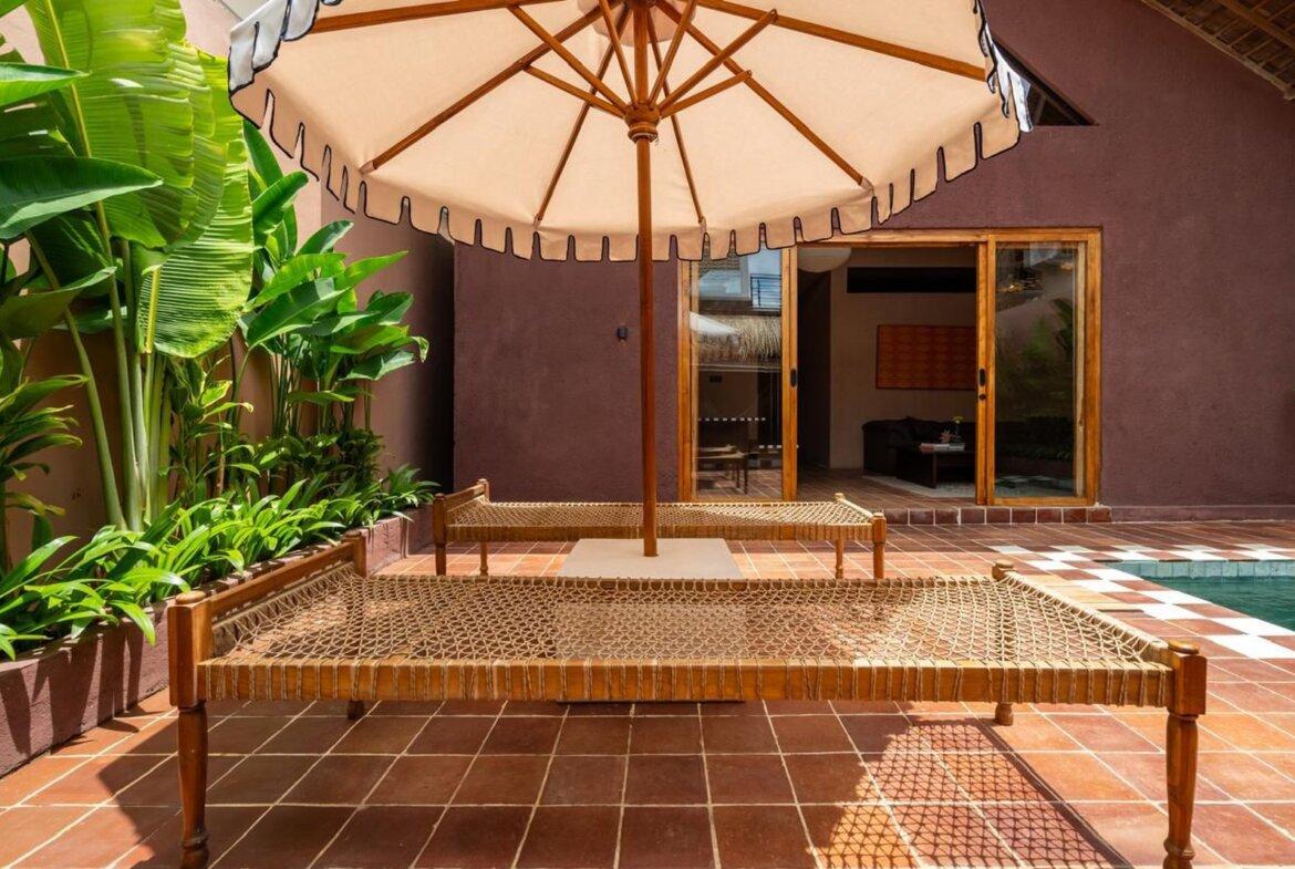 Tropická dvojspálňová vila v pešej vzdialenosti od pláže v Kedungu