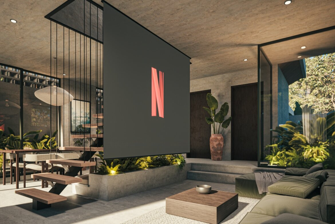 2-spálňová vila v odvážnom brutalistickom štýle v Bingin