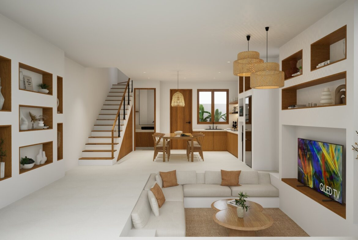 Dvojspálňová tropická vila v blízkosti pláže Balangan