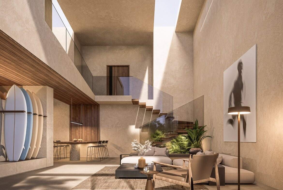 Moderná 2-spálňová vila s výhľadom na džungľu v Uluwate