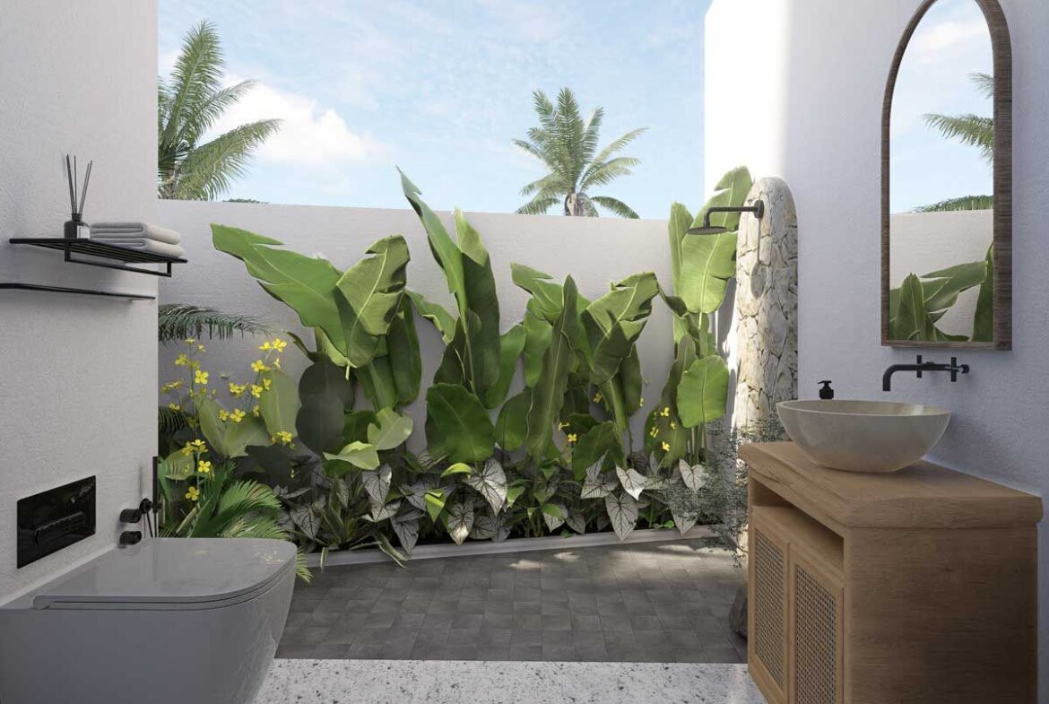 Moderná dvojspálňová vila v atraktívnej časti Uluwatu.