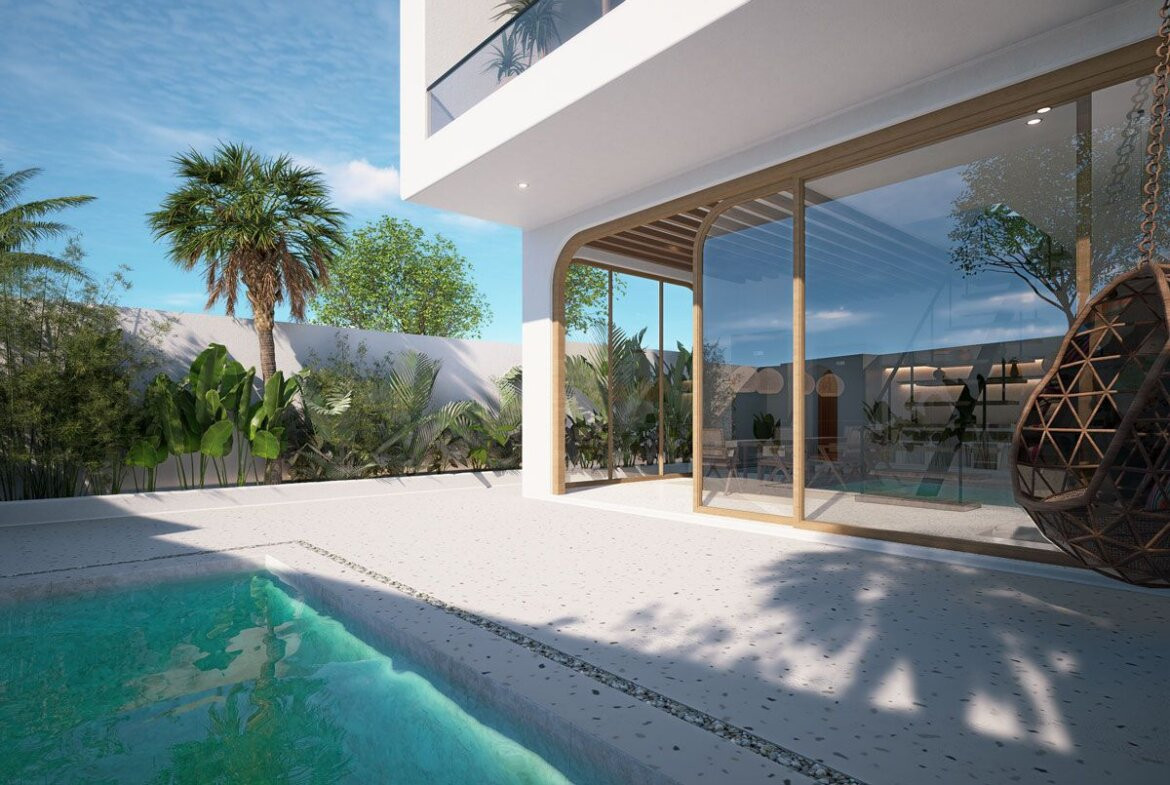 Moderná dvojspálňová vila v atraktívnej časti Uluwatu.