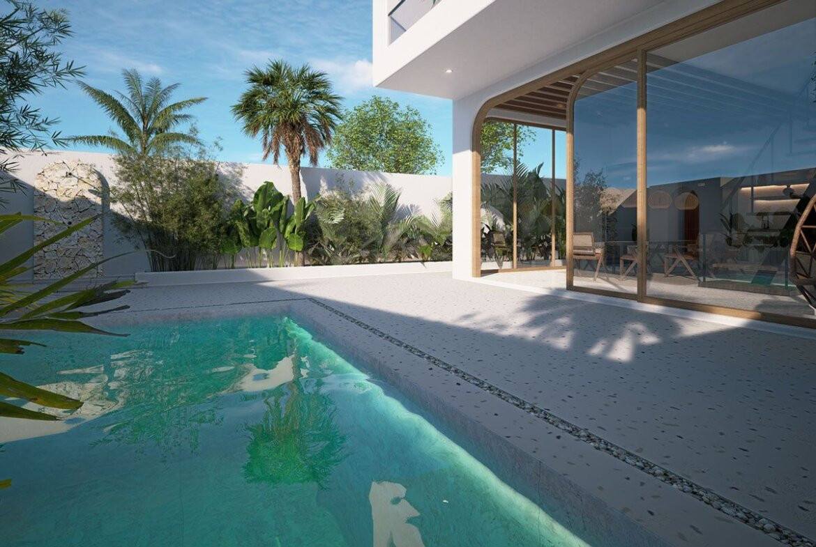 Moderná dvojspálňová vila v atraktívnej časti Uluwatu.