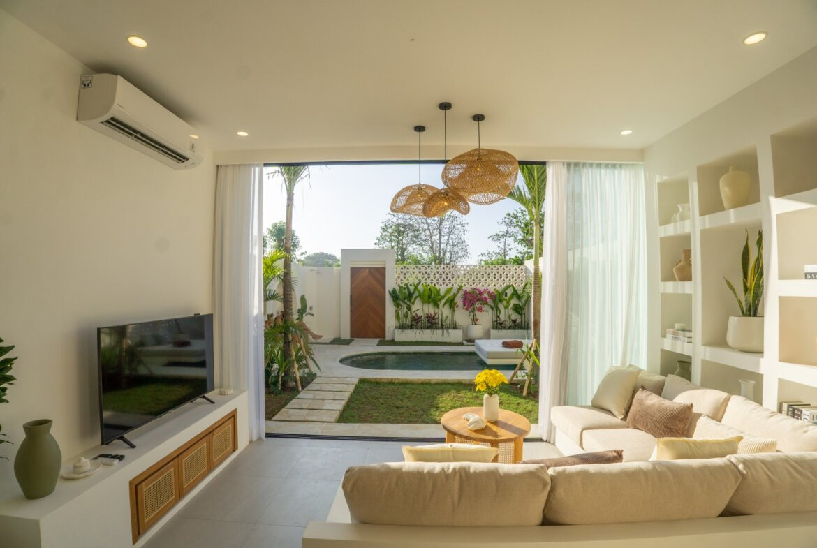 Nová stredomorská vila s 1 spálňou pri pláži Nyang Nyang