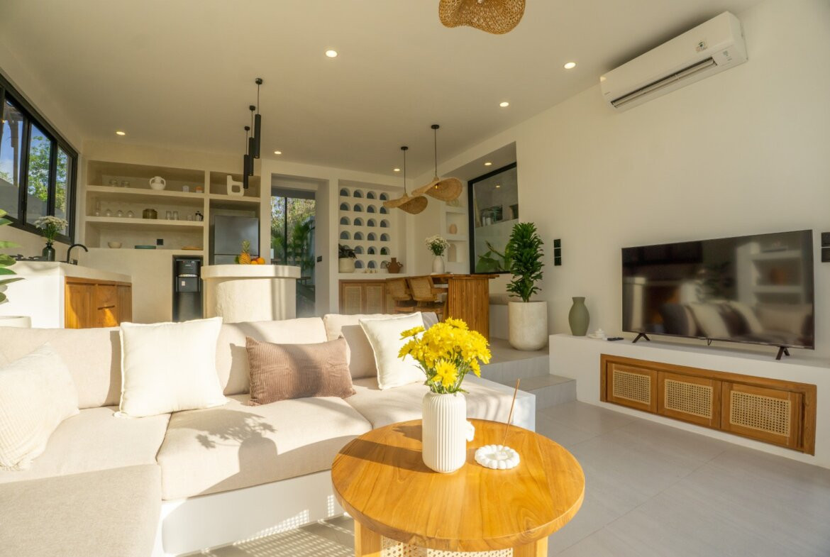 Nová stredomorská vila s 1 spálňou pri pláži Nyang Nyang