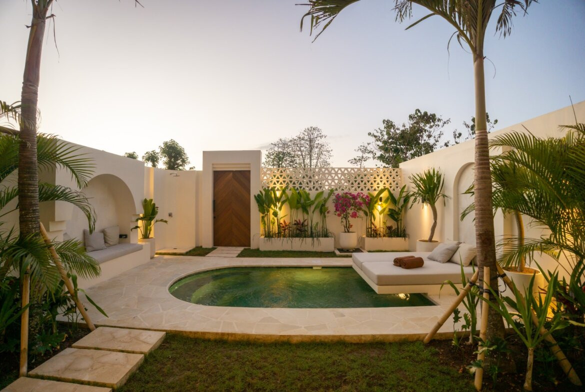 Nová stredomorská vila s 1 spálňou pri pláži Nyang Nyang