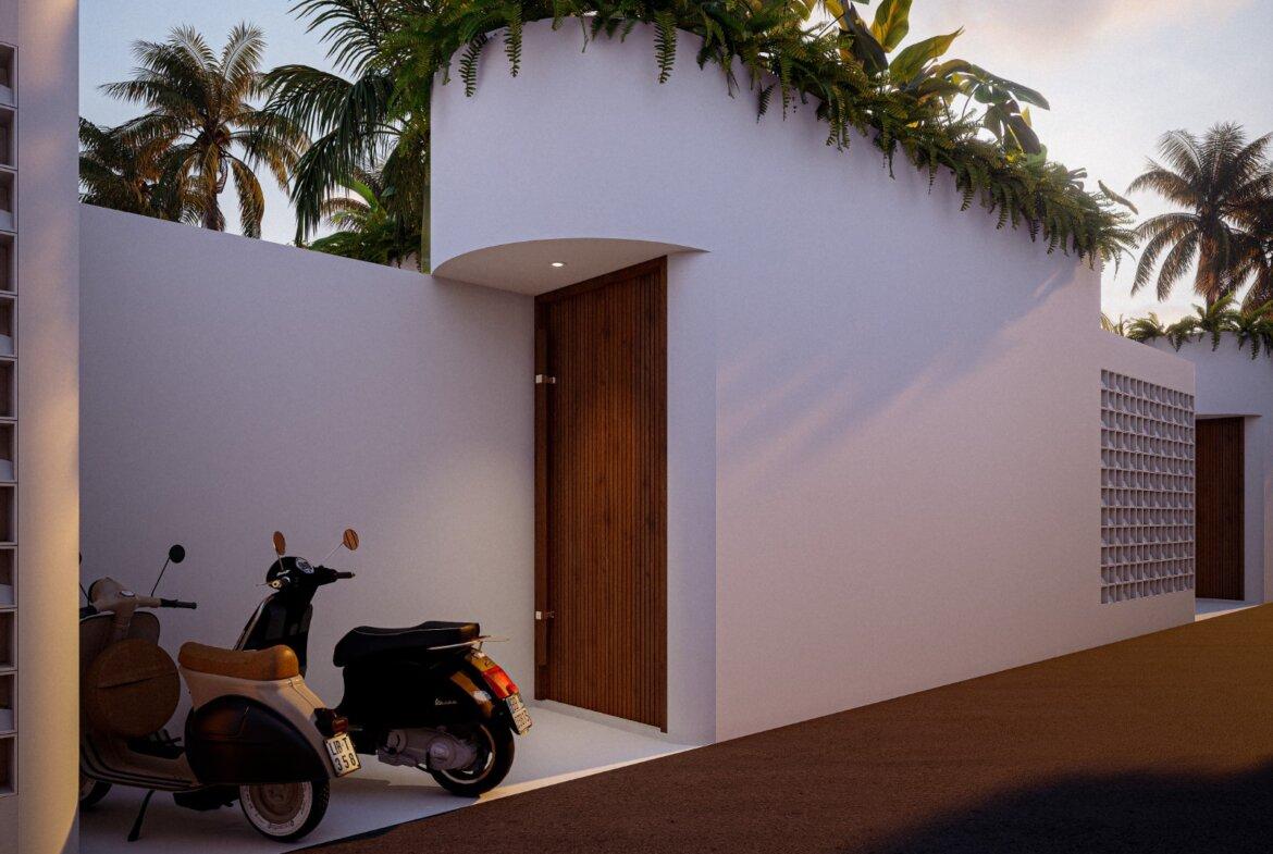 Moderná tropická vila s 1 spálňou a strechou v Uluwatu