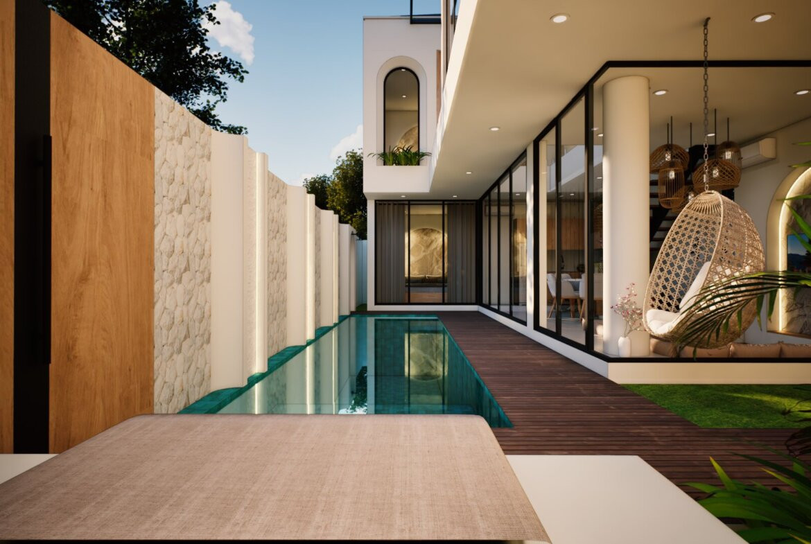 Moderná trojizbová vila v pešej vzdialenosti od pláže Beraw