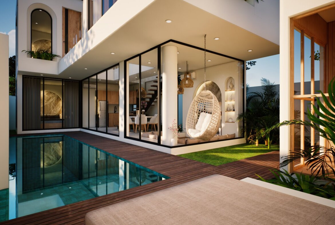 Moderná trojizbová vila v pešej vzdialenosti od pláže Beraw