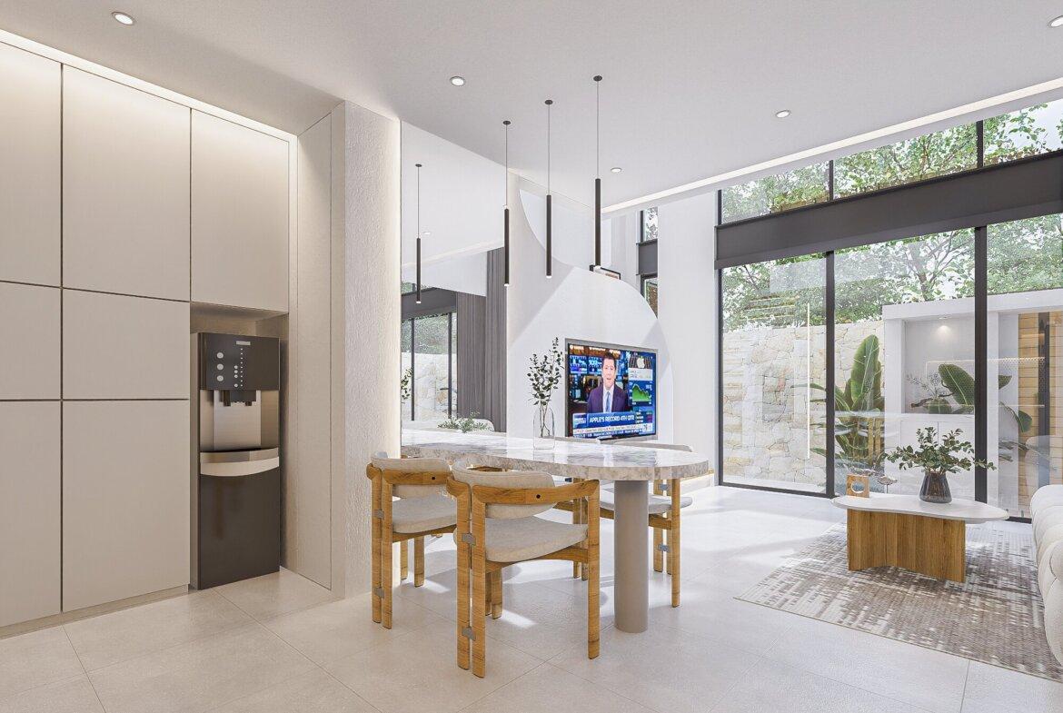 Moderná dvojspálňová vila v blízkosti Canggu