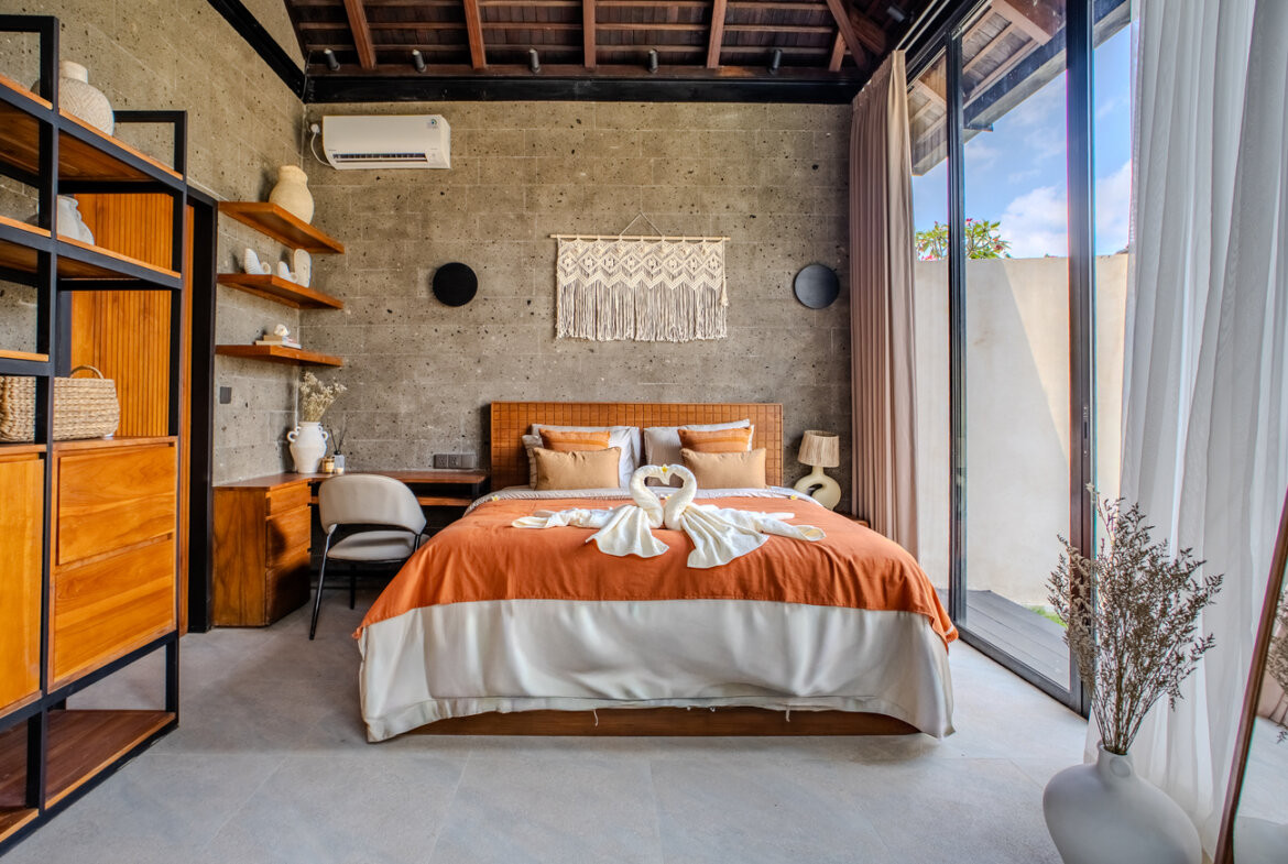 Moderná 2-izbová vila v rezidenčnej štvrti v Canggu