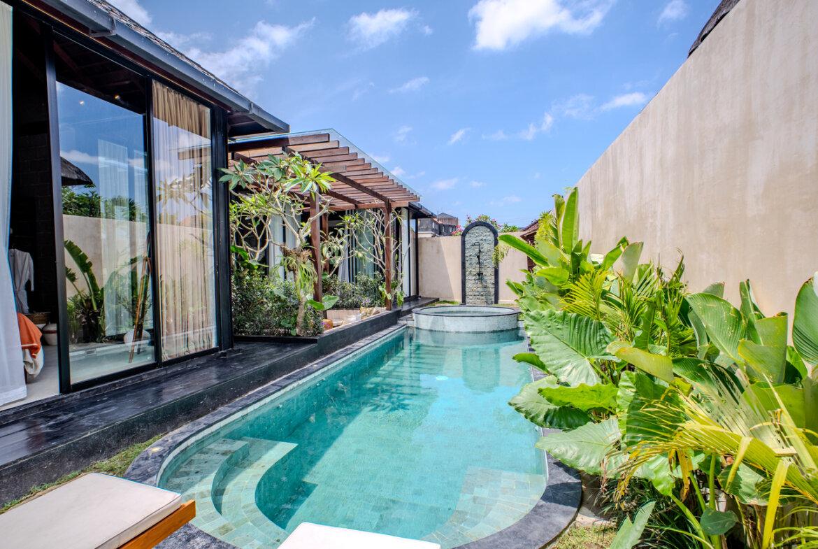 Moderná 2-izbová vila v rezidenčnej štvrti v Canggu