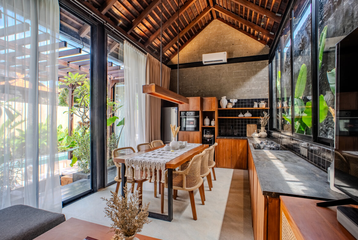 Moderná 2-izbová vila v rezidenčnej štvrti v Canggu