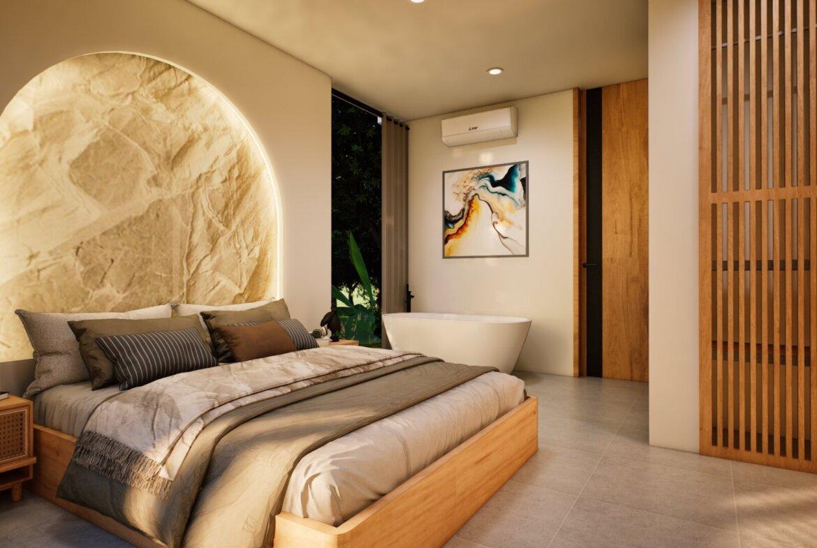 Tropické 2-izbové vily v Berawe blízko pláže