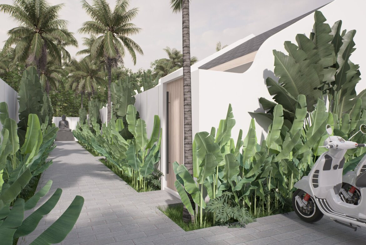 Moderná jednospaľňová vila pri pláži v Canggu