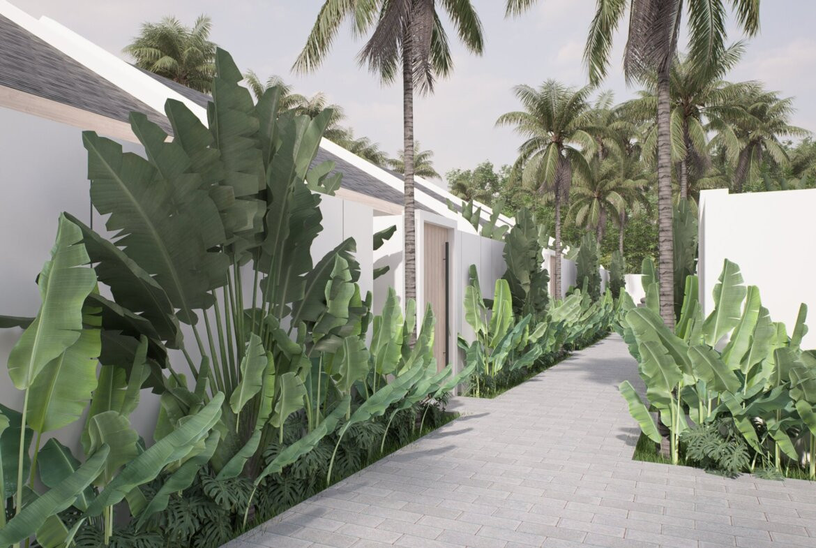 Moderná jednospaľňová vila pri pláži v Canggu