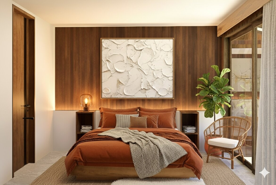 Moderná štvorizbová vila v pokojnej časti Buduk pri Canggu