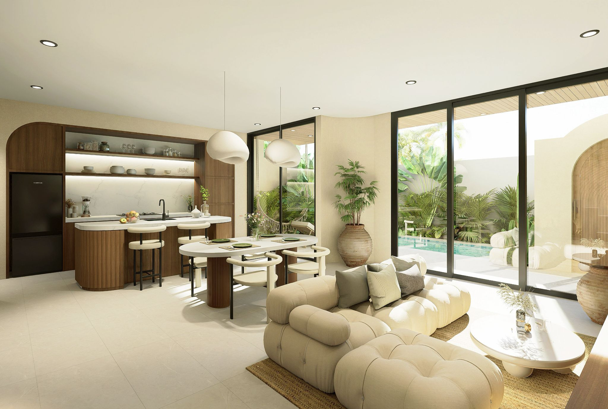 Moderná 2-izbová vila blízko pláže Thomas v Pecatu