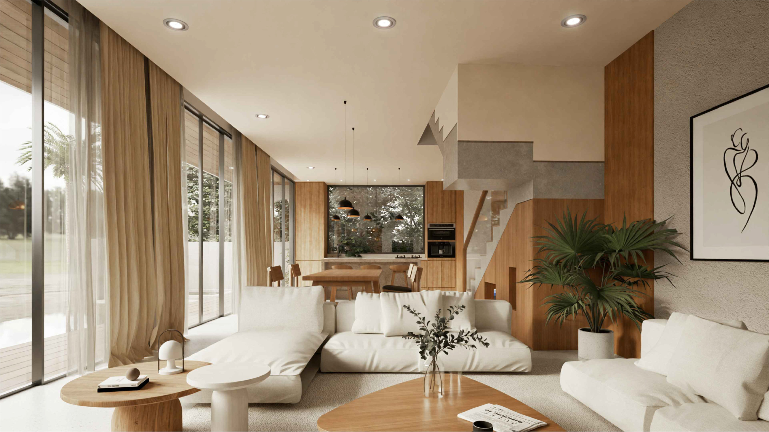 Moderná trojspálňová vila s bazénom v oblasti Melasti