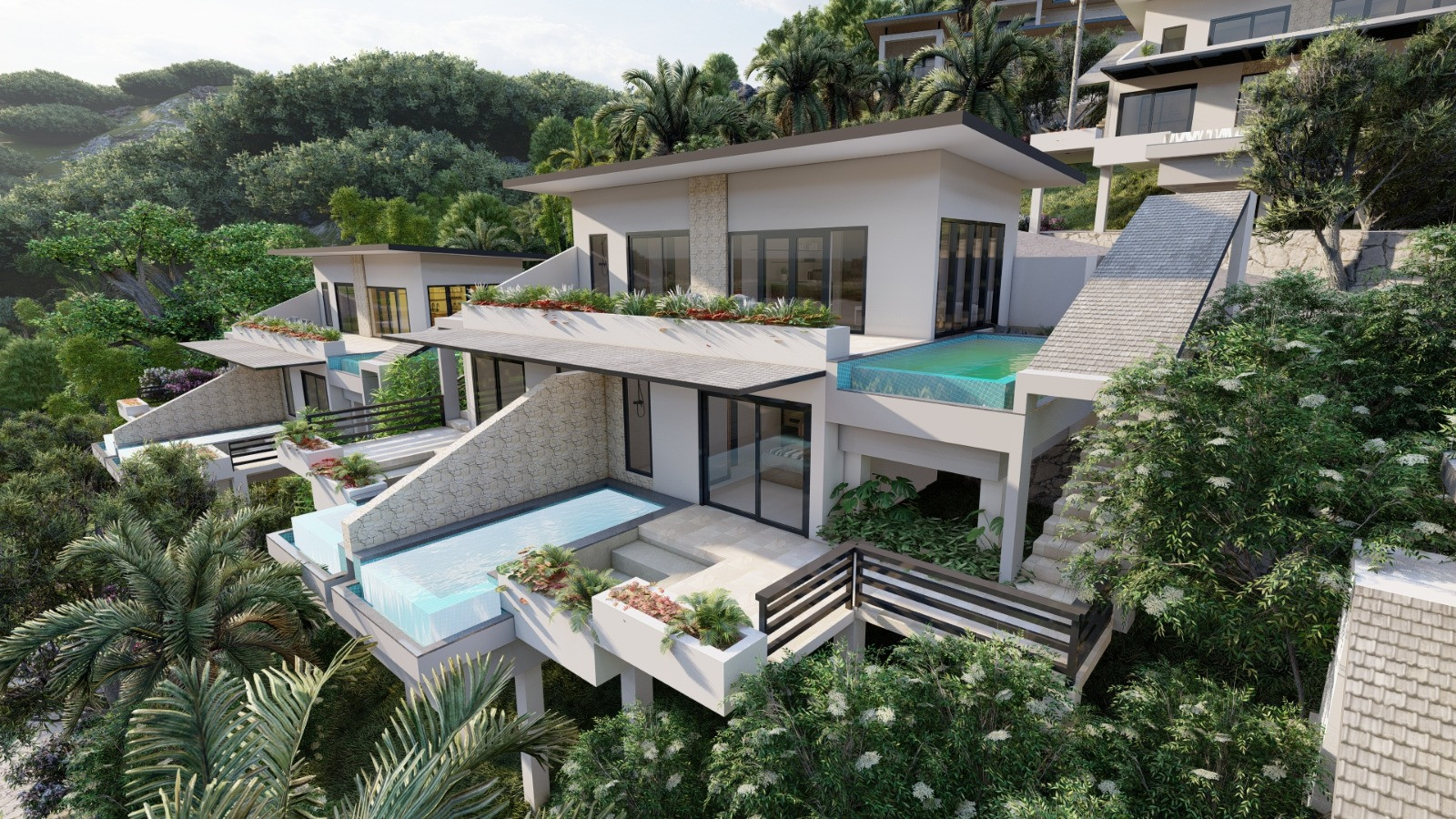 Apartmány a vily s výhľadom na oceán