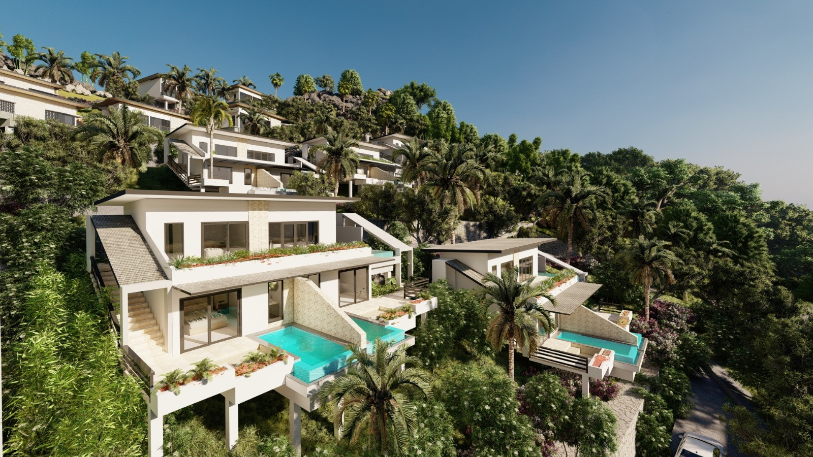 Apartmány a vily s výhľadom na oceán