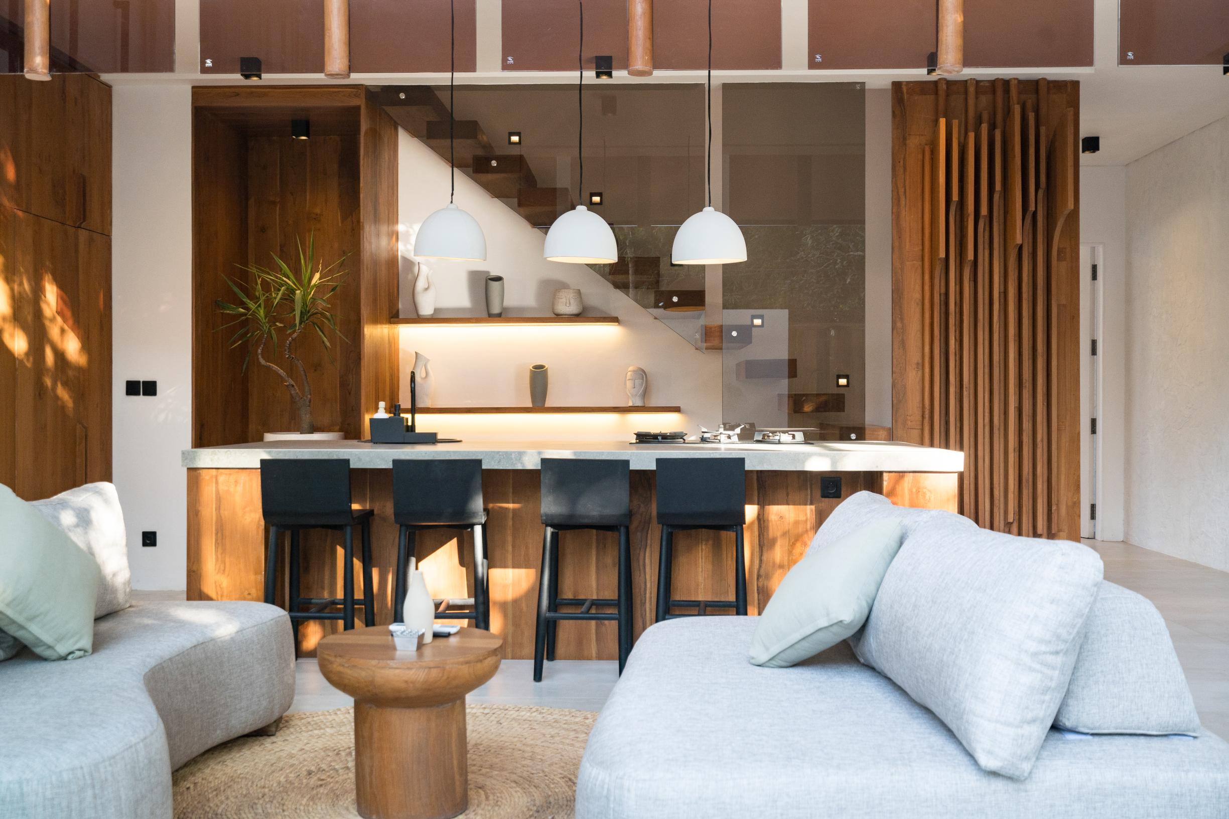 Dizajnérska vila s 2 spálňami v modernom balijskom štýle