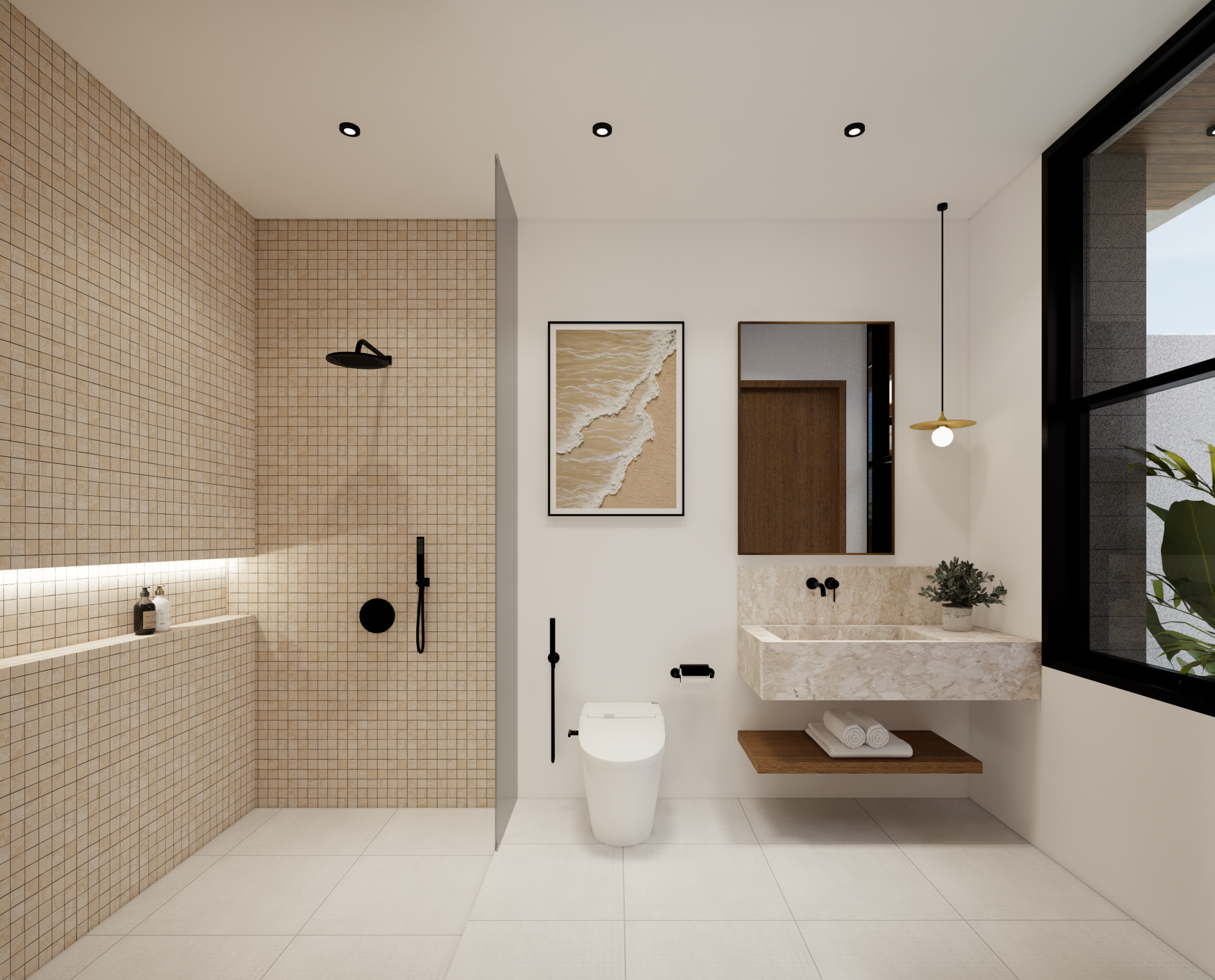 Moderná 1-izbová vila v štýle tropického minimalizmu