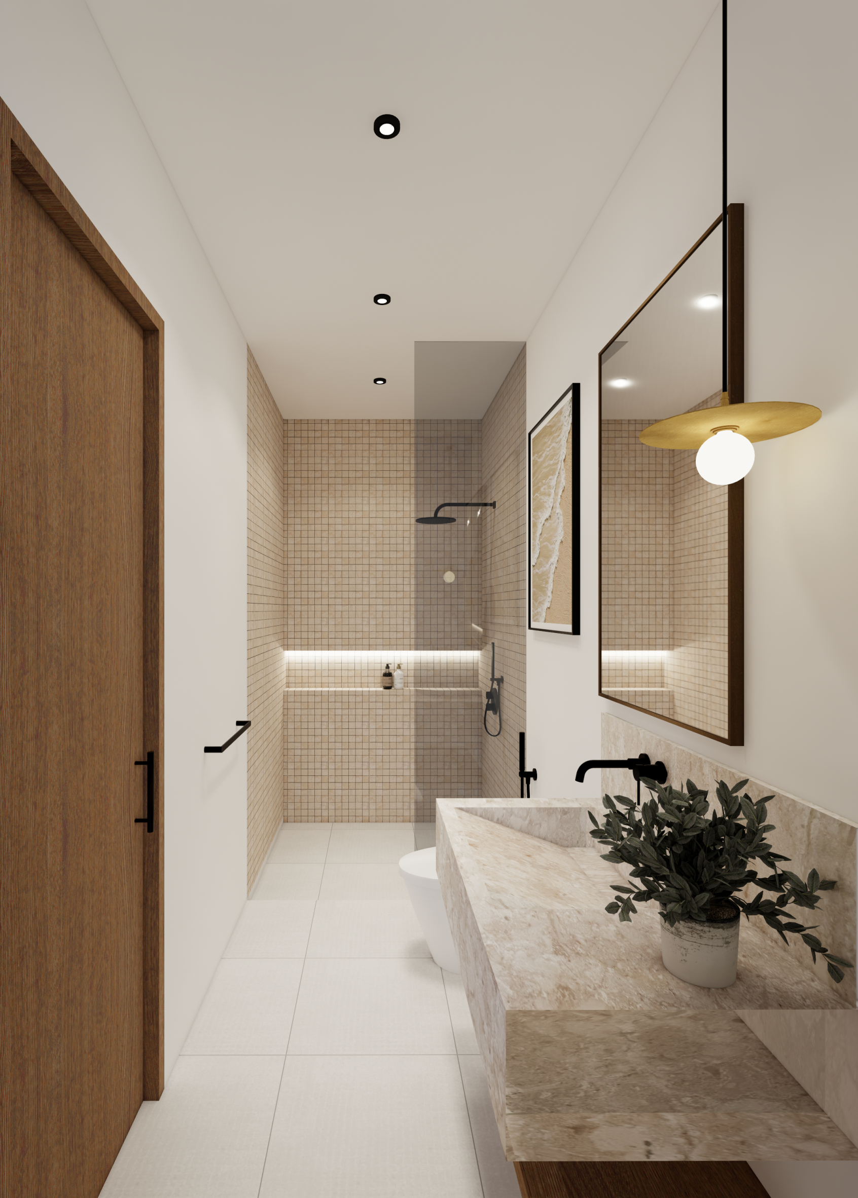 Moderná 1-izbová vila v štýle tropického minimalizmu