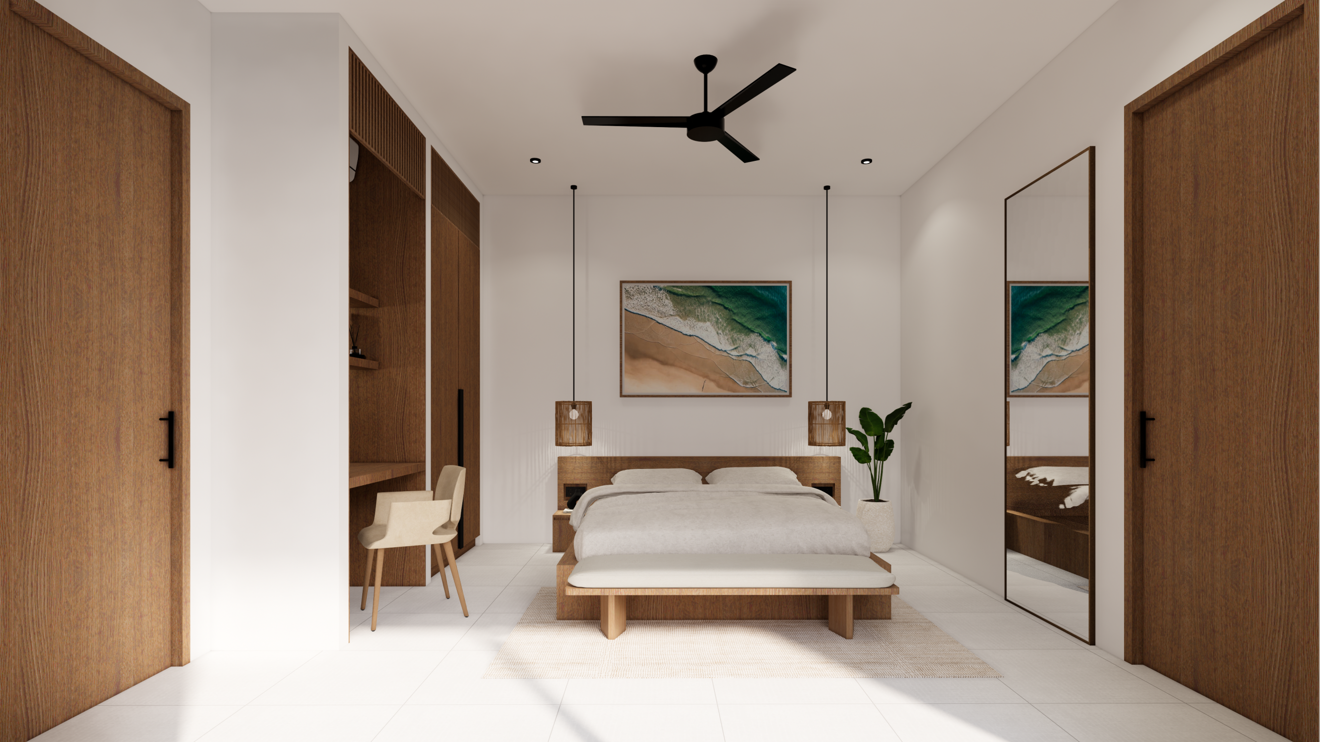 Moderná 1-izbová vila v štýle tropického minimalizmu