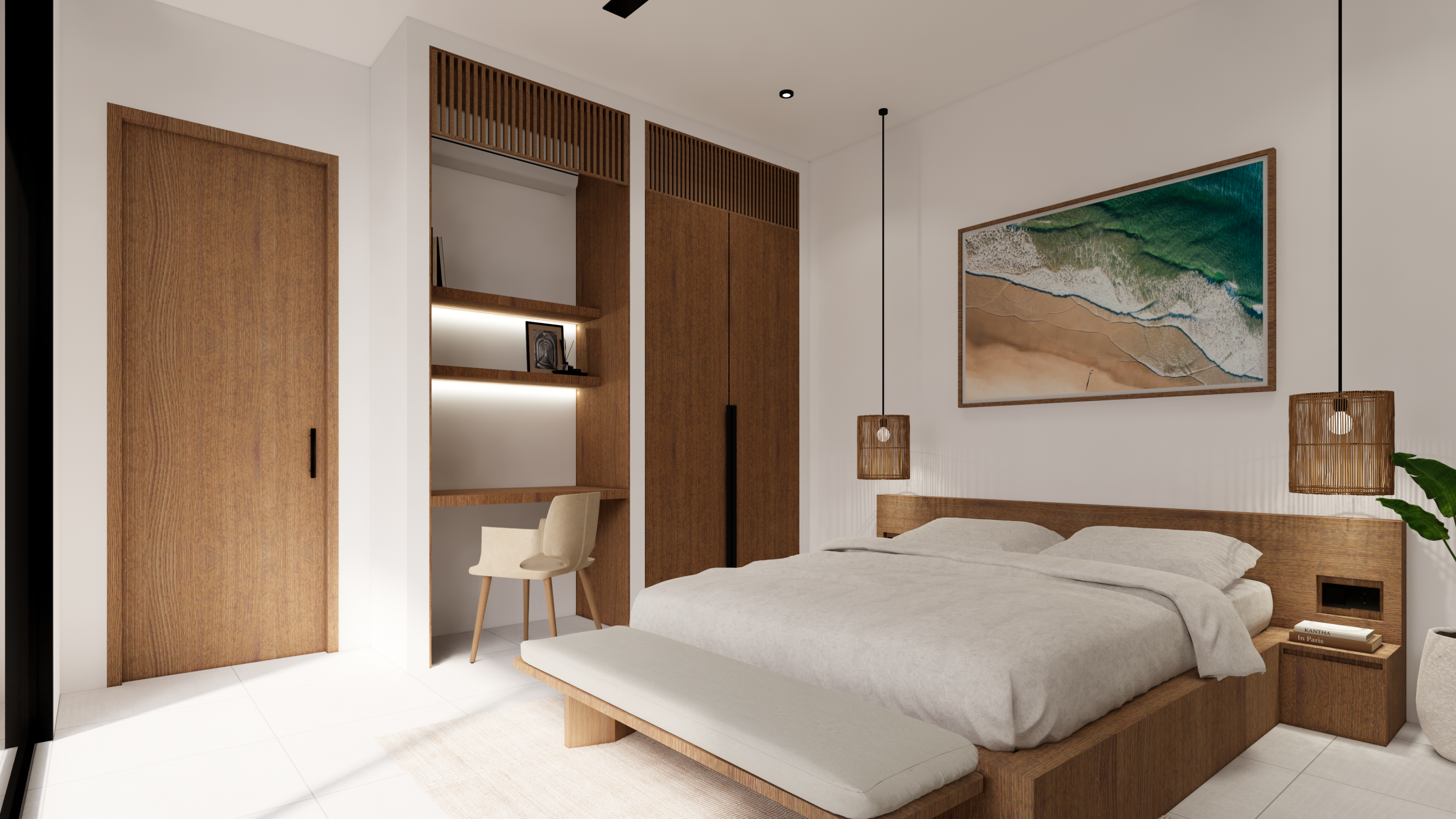 Moderná 1-izbová vila v štýle tropického minimalizmu