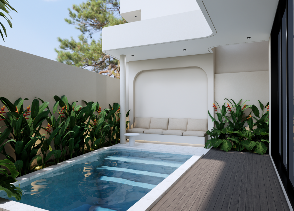 Moderná vila s výhľadom na oceán a súkromným wellness