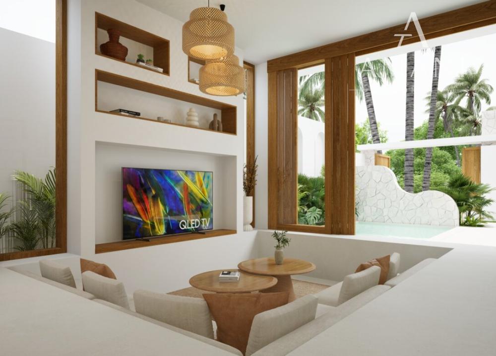 Tropická 2-izbová vila blízko pláže Balangan