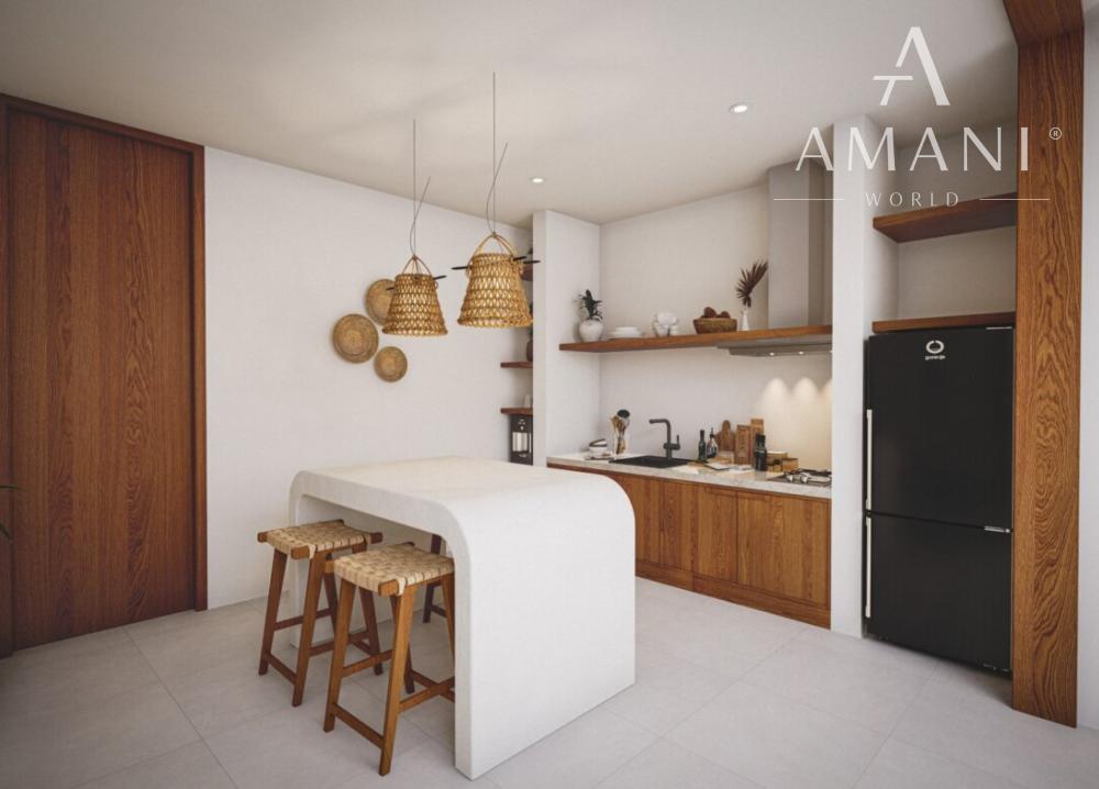 Štýlová 1-spálňová tropická vila s obývačkou na streche