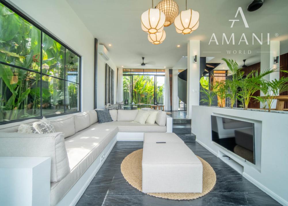 Tropicko-japonská 3-spálňová vila v Tumbak Bayuh