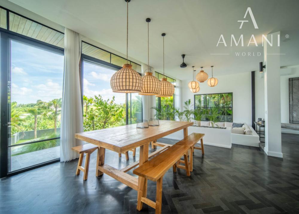 Tropicko-japonská 3-spálňová vila v Tumbak Bayuh